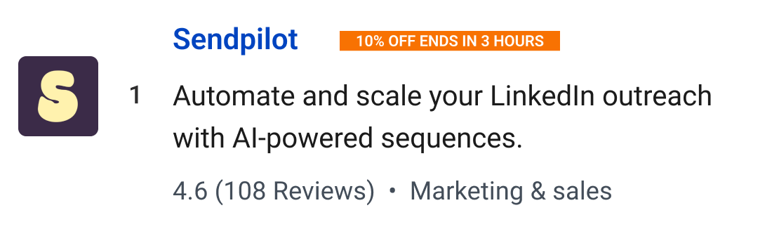 Sendpilot: Automate and scale your LinkedIn outreach with AI-powered sequences.