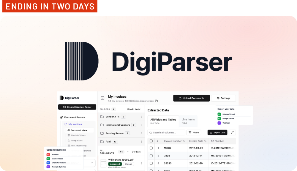 Shop DigiParser - ending in two days