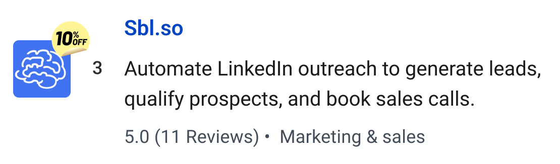 Sbl.so: Automate LinkedIn outreach to generate leads, qualify prospects, and book sales calls