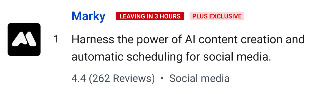 Marky: Harness the power of AI content creation and automatic scheduling for social media