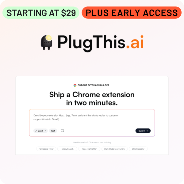 Shop PlugThis AI (Starting at $29, Plus Early Access)