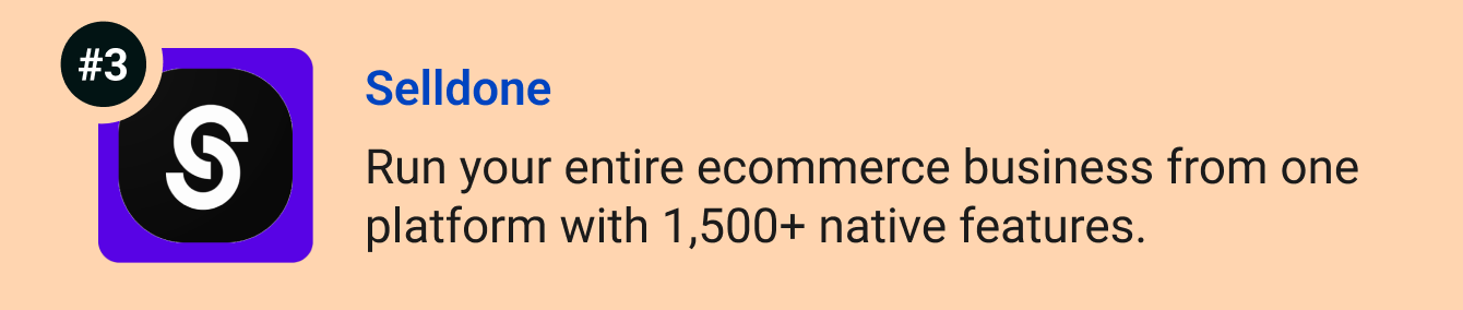 Selldone - Run your entire ecommerce business from one platform with 1,500+ native features and zero plugin dependencies.