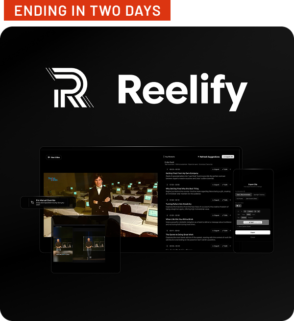 Shop Reelify AI - ending in two days