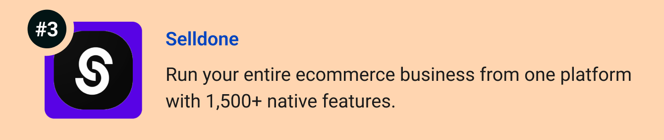 Selldone - Run your entire ecommerce business from one platform with 1,500+ native features and zero plugin dependencies.