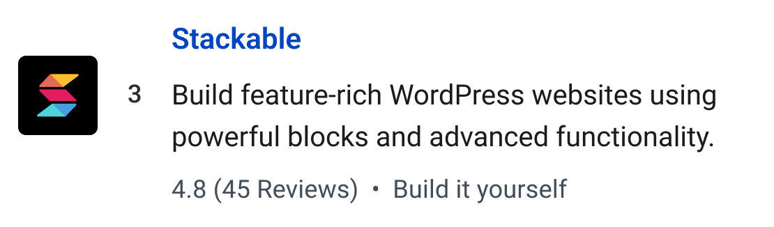 Stackable: Build feature-rich WordPress websites using powerful blocks and advanced functionality