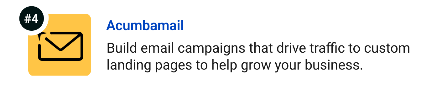 Acumbamail - Build email campaigns that drive traffic to customized, responsive landing pages to help grow your business.