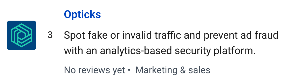 Opticks: Spot fake or invalid traffic and prevent ad fraud with an analytics-based security platform.