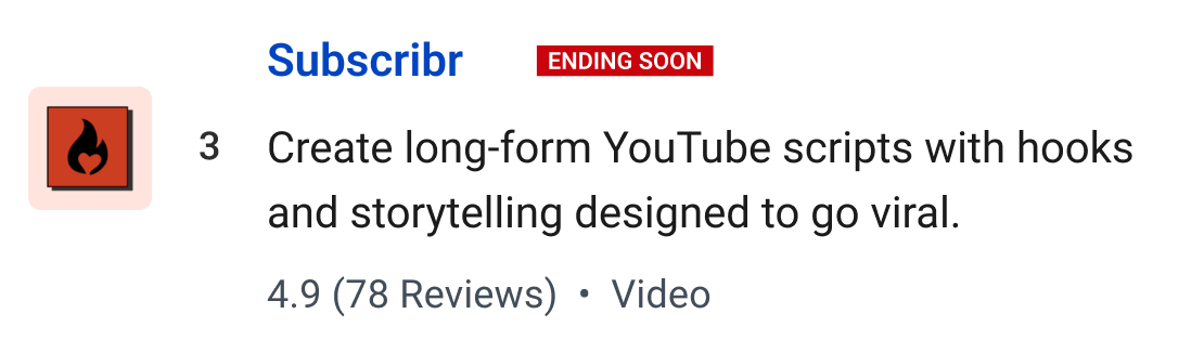 Subscribr: Create long-form YouTube scripts with hooks and storytelling techniques designed to go viral
