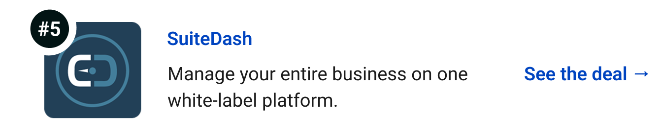 SuiteDash - Manage your entire business on one white-label platform. See the deal →