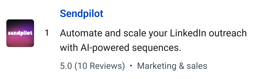Sendpilot: Automate and scale your LinkedIn outreach with AI-powered sequences.