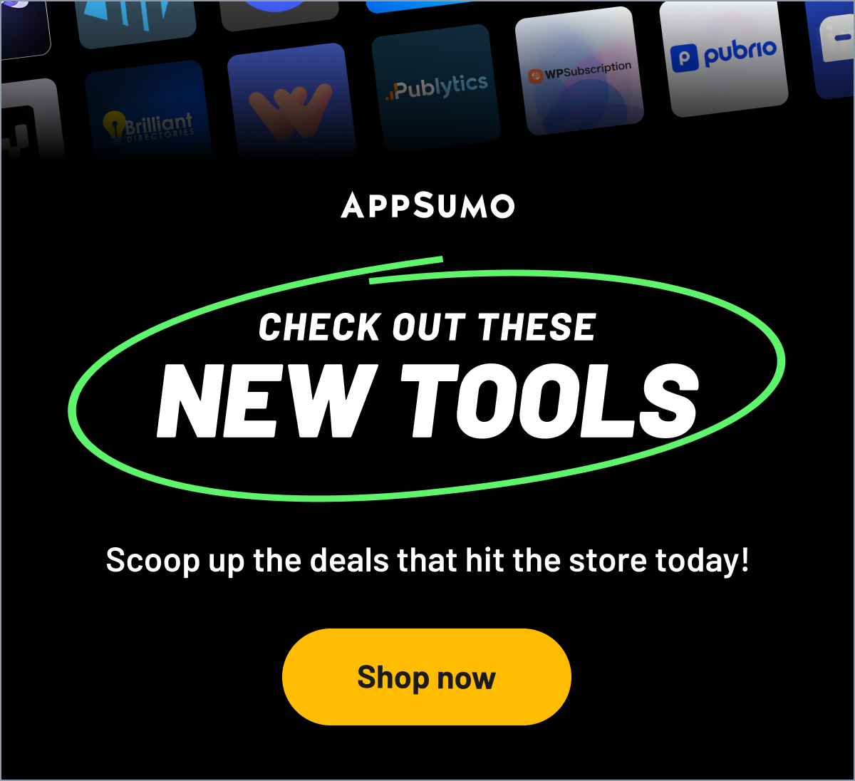 Check out these new tools. Scoop up the deals that hit the store today! Shop now