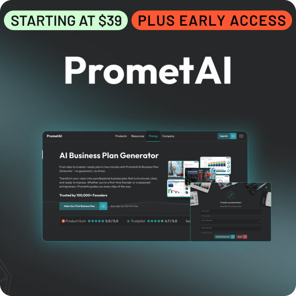 Shop PrometAI (starting at $39, Plus Early Access)