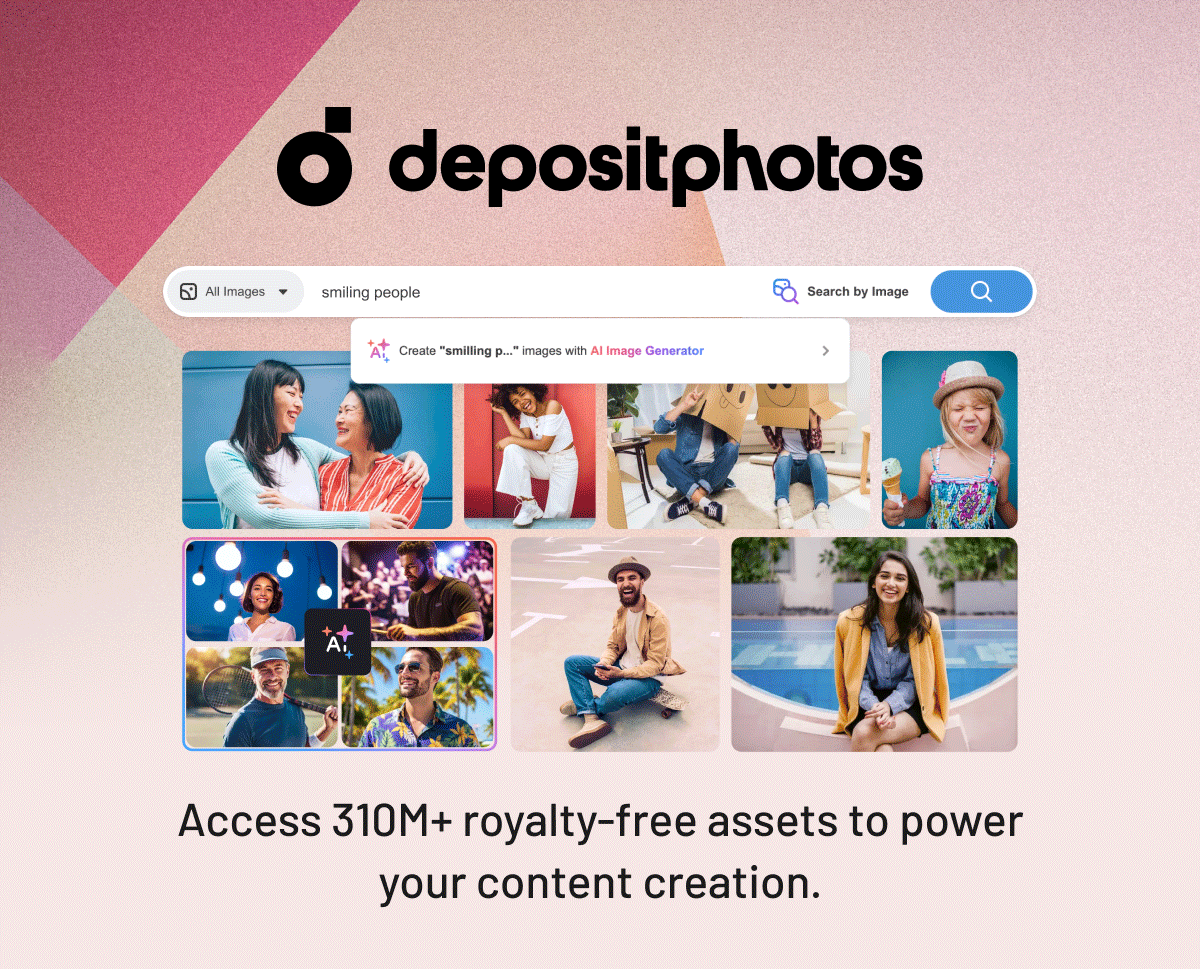 Depositphotos. Gone in less than 5 days. Access 310M+ royalty-free assets to power your content creation.