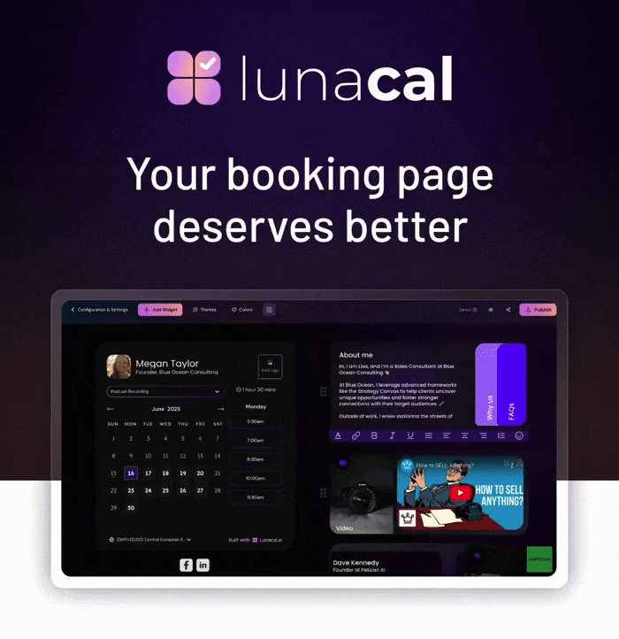 Luancal: Your booking page deserves better