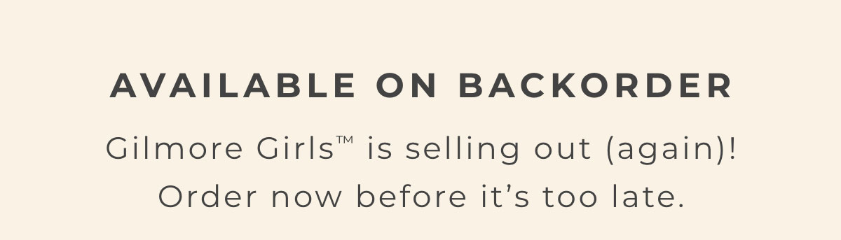 Available on backorder