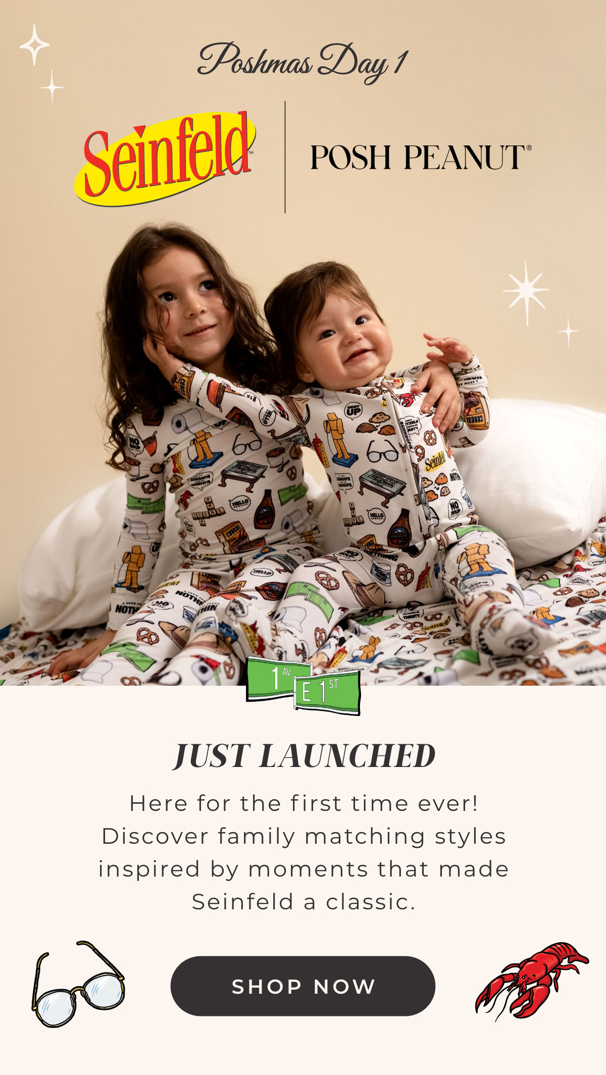 Poshmas Day 1: Seinfeld | Posh Peanut. Just Launched: Here for the first time ever! Discover family matching syles inspired by moments that made Seinfeld a classic. Shop Now