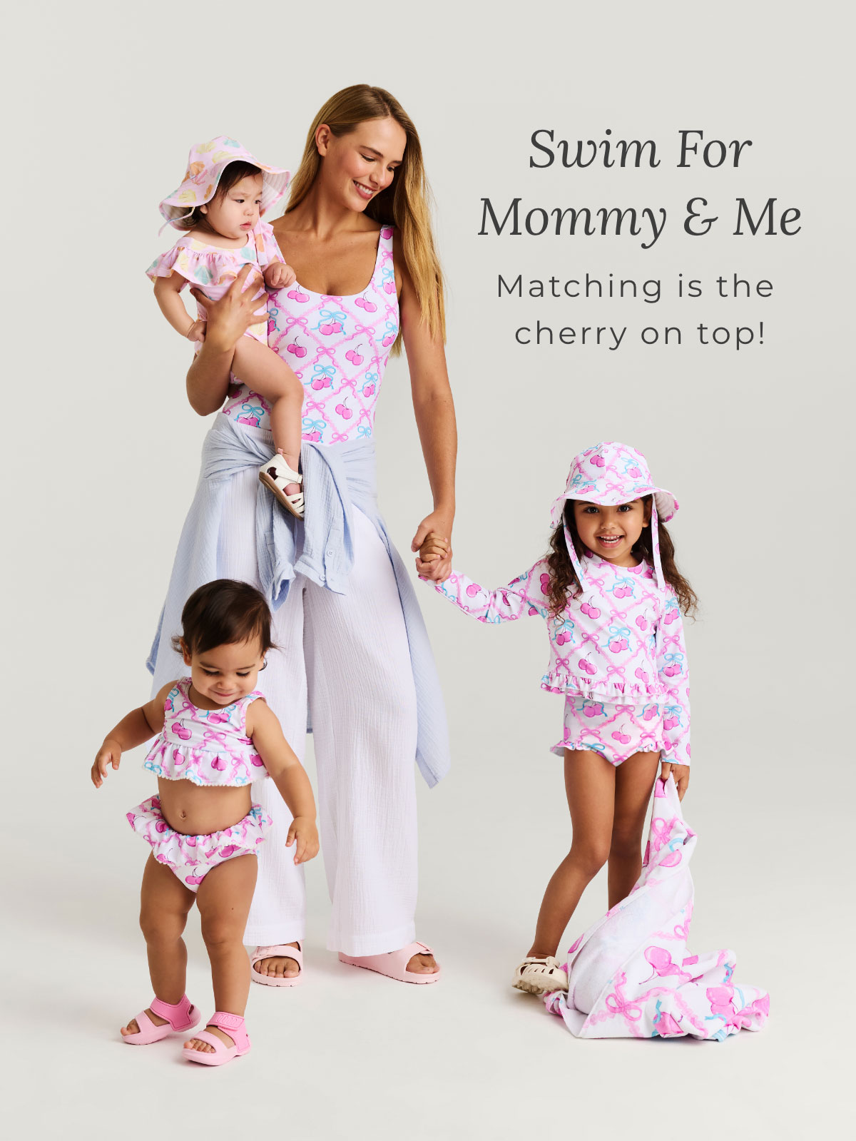 Swim For Mommy & Me: Matching ist he cherry on top!