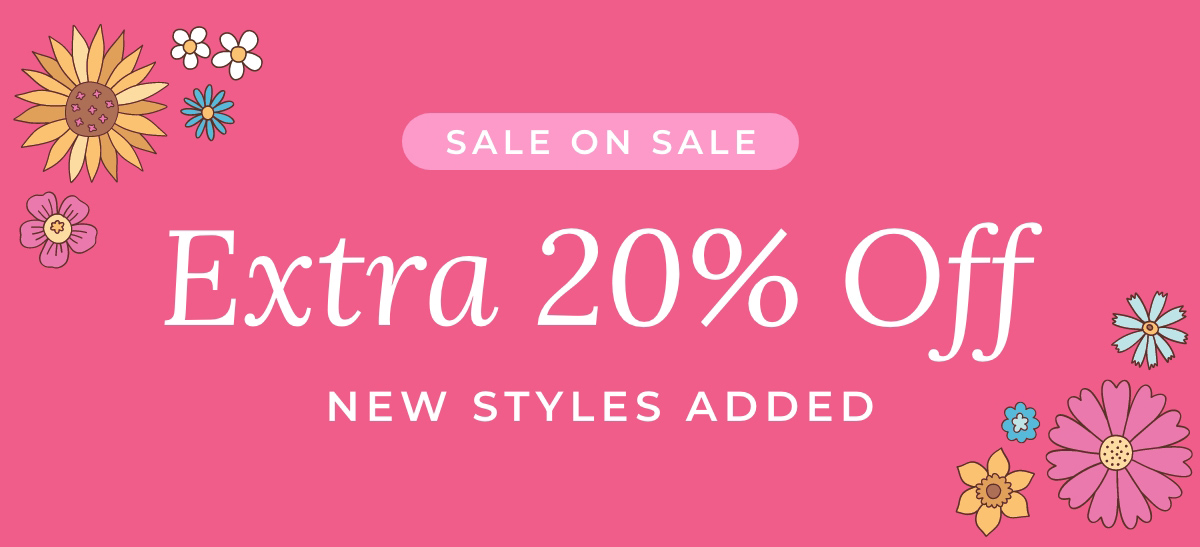 Sale on Sale: Extra 20% Off New Styles Added