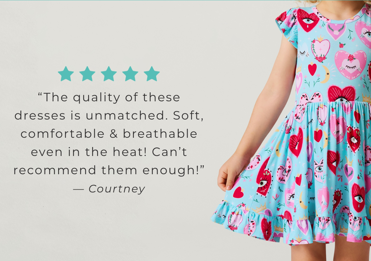 The quality of these dresses is unmatched. Soft, comfortable & breathable even int he heat! Can't recommend them enough!