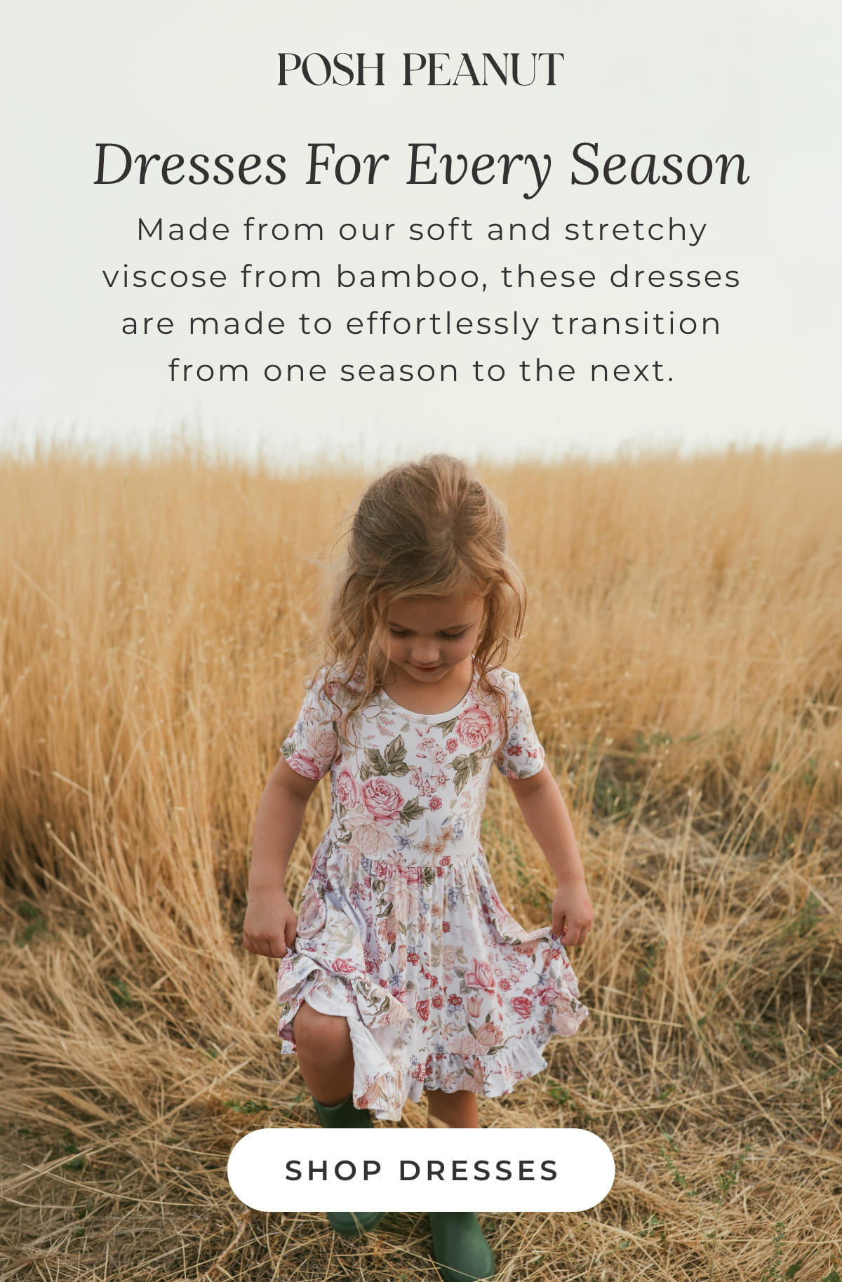 Posh Peanut: Dresses for Every Season. Made from our soft and stretchy viscose from bamboo, these dresses are made to effortlessly transition from one season to the next. [SHOP DRESSES]