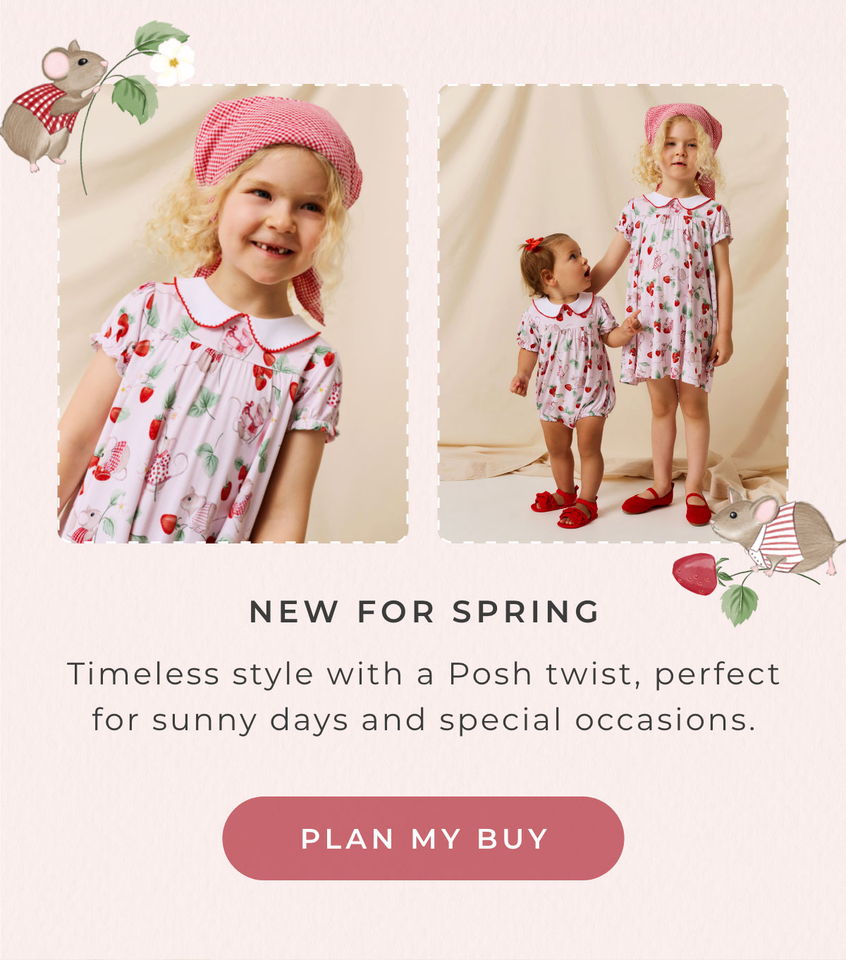 New For Spring: Timeless style with a. Posh twist, perfect for sunny days and special occasions. [PLAN MY BUY]