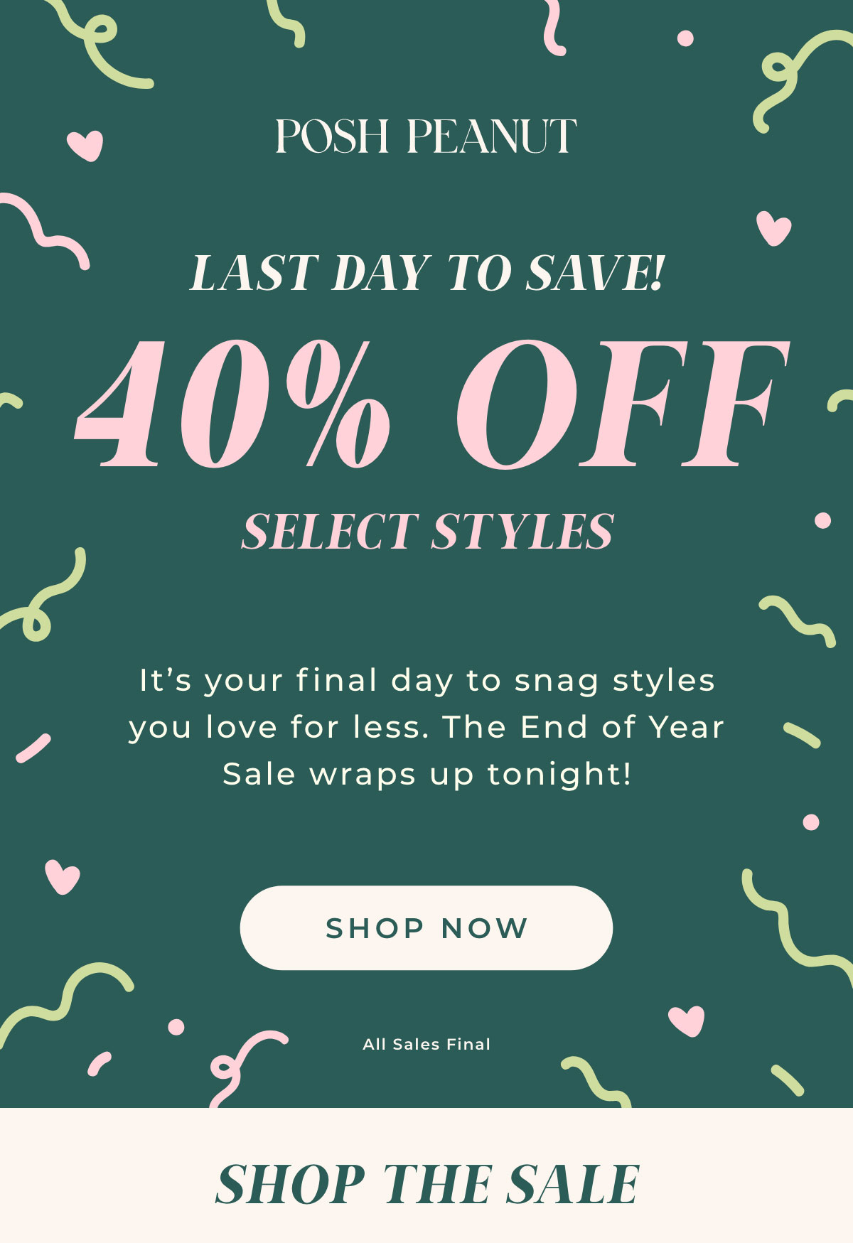 Newly Added! 40% Off Select Styles