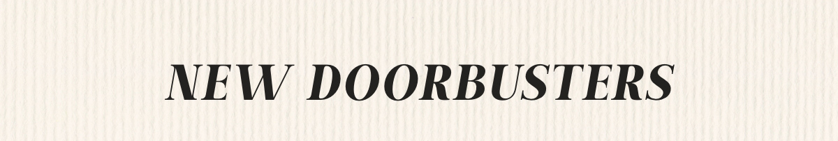 New Doorbusters