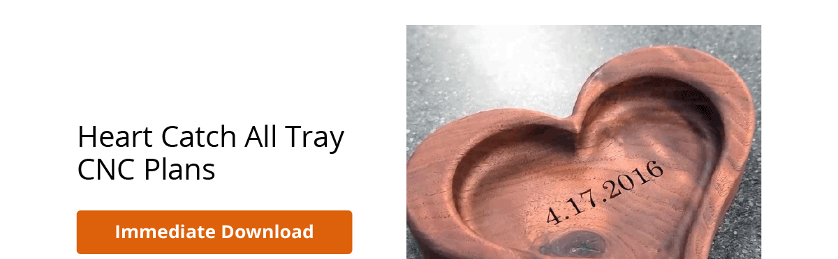 Heart Catch All Tray CNC Plans