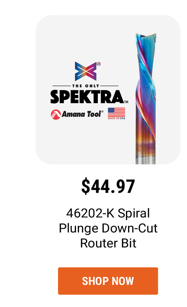 Amana Tool 46202-K Spiral Plunge Down-Cut Router Bit