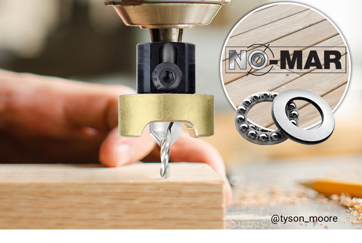 Adjustable-depth stopper countersinks