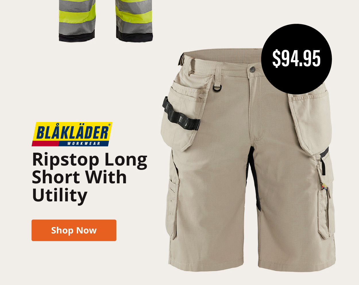 Blaklader Ripstop Long Short With Utility Pockets