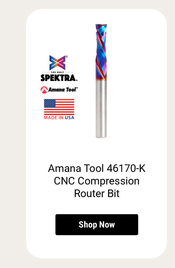Amana Tool 46170-K CNC Compression Spiral 2 Flute Router Bit
