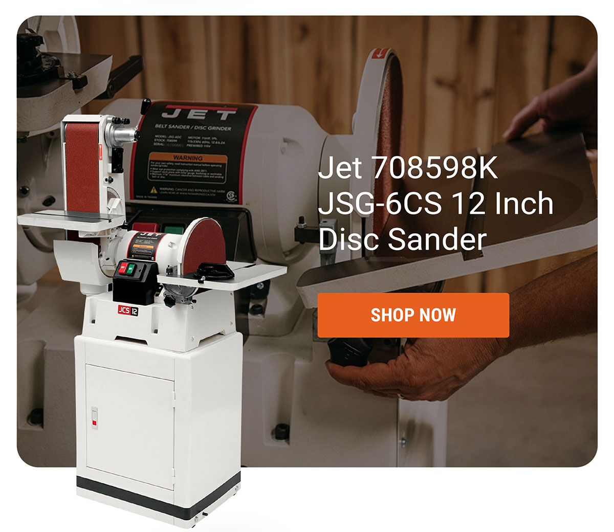 Jet 708598K JSG-6CS 12 Inch Disc Sander