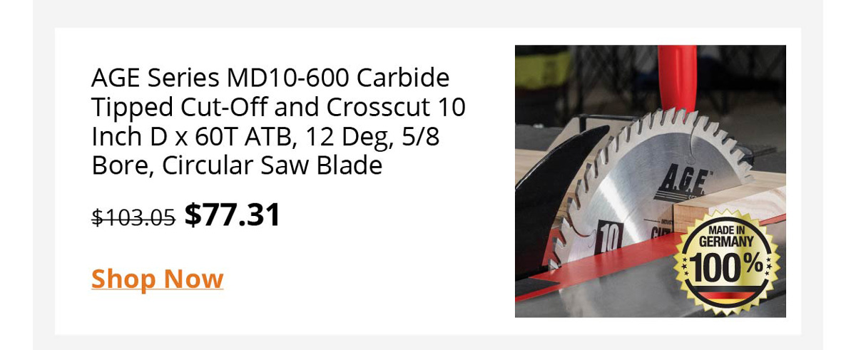 AGE Series MD10-600 Carbide 