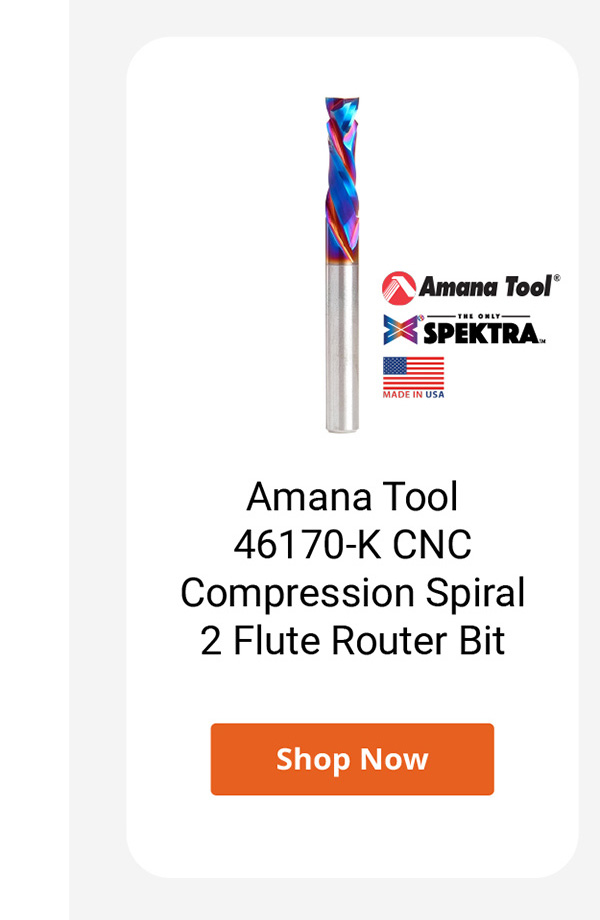 Amana Tool 46170-K CNC Compression Spiral 2 Flute Router Bit