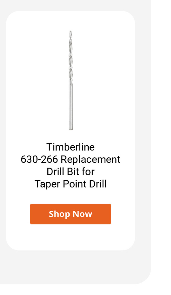 Timberline 630-266 Replacement Drill Bit for Taper Point Drill