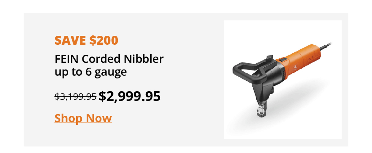 FEIN Corded Nibbler up to 6 gauge