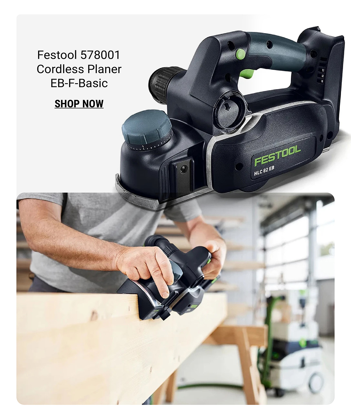 Festool 578001 Cordless Planer EB-F-Basic