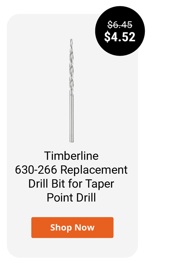 Timberline 630-266 Replacement Drill Bit for Taper Point Drill