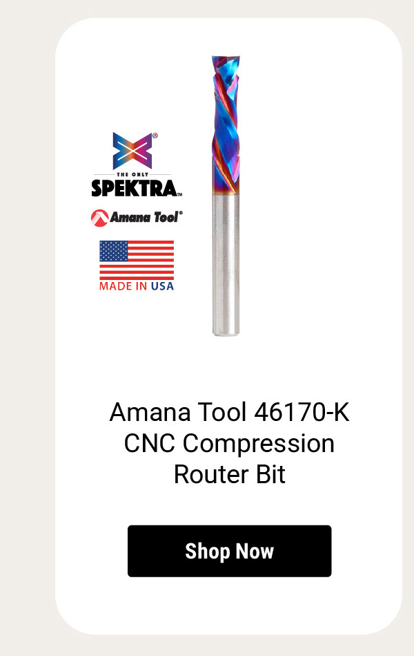 Amana Tool 46170-K CNC Compression Spiral 2 Flute Router Bit