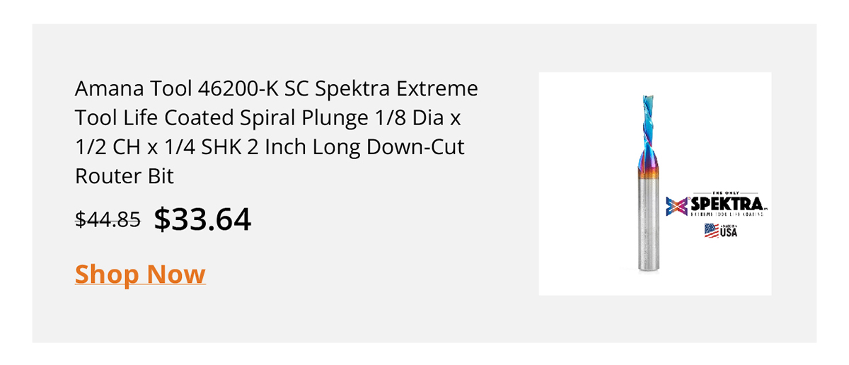 Amana Tool 46200-K SC Spektra Extreme Tool Life 