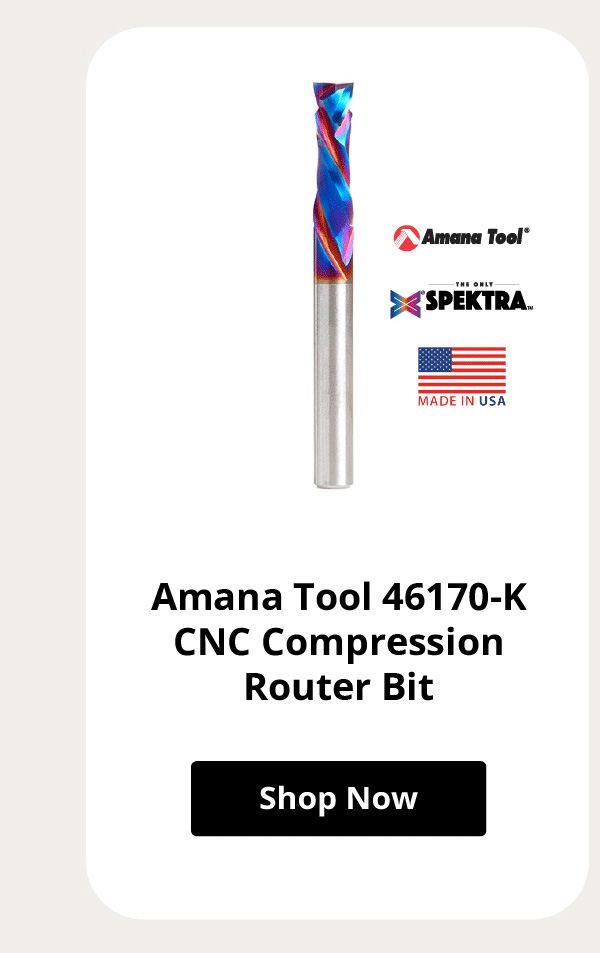 Amana Tool 46170-K CNC Compression Spiral 2 Flute Router Bit