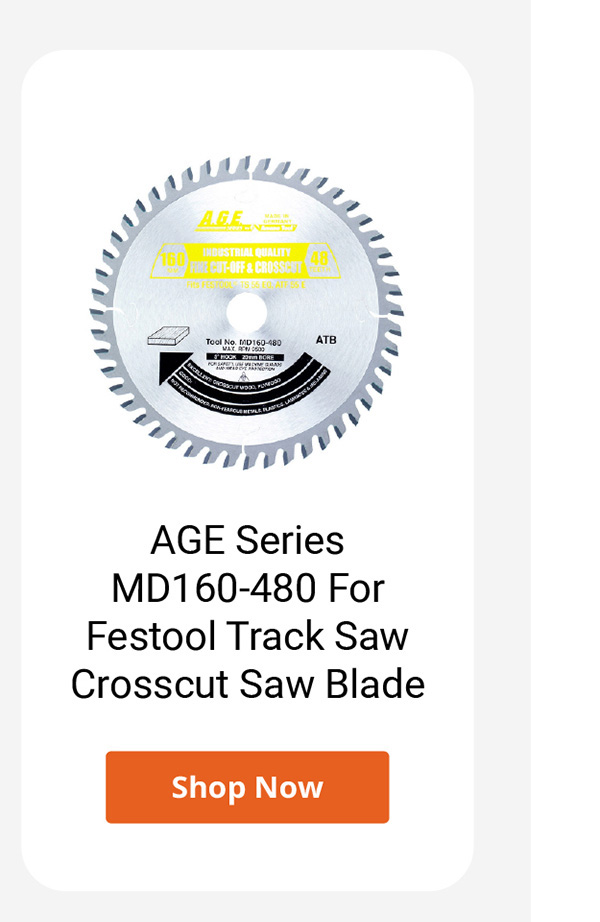 AGE Series MD160-480 For Festool Track Saw Crosscut Saw Blade