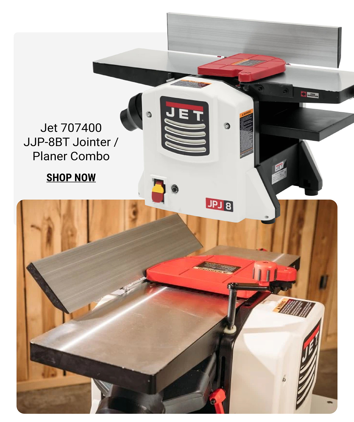 Jet 707400 JJP-8BT Jointer / Planer Combo