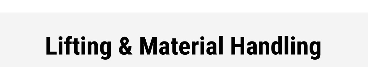 Lifting & Material Handling