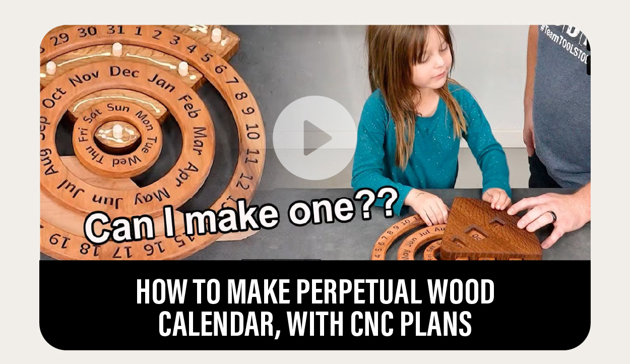 How to Make Perpetual Wood Calendar, with CNC Plans