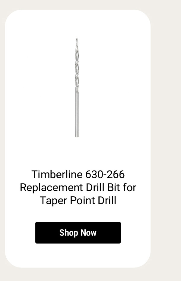 Timberline 630-266 Replacement Drill Bit for Taper Point Drill