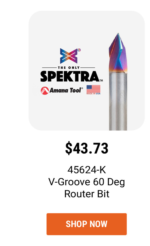 Amana Tool 45624-K V-Groove 60 Deg Router Bit