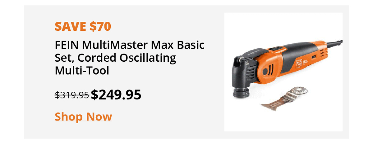 FEIN MultiMaster Max Basic Set, Corded Oscillating Multi-Tool