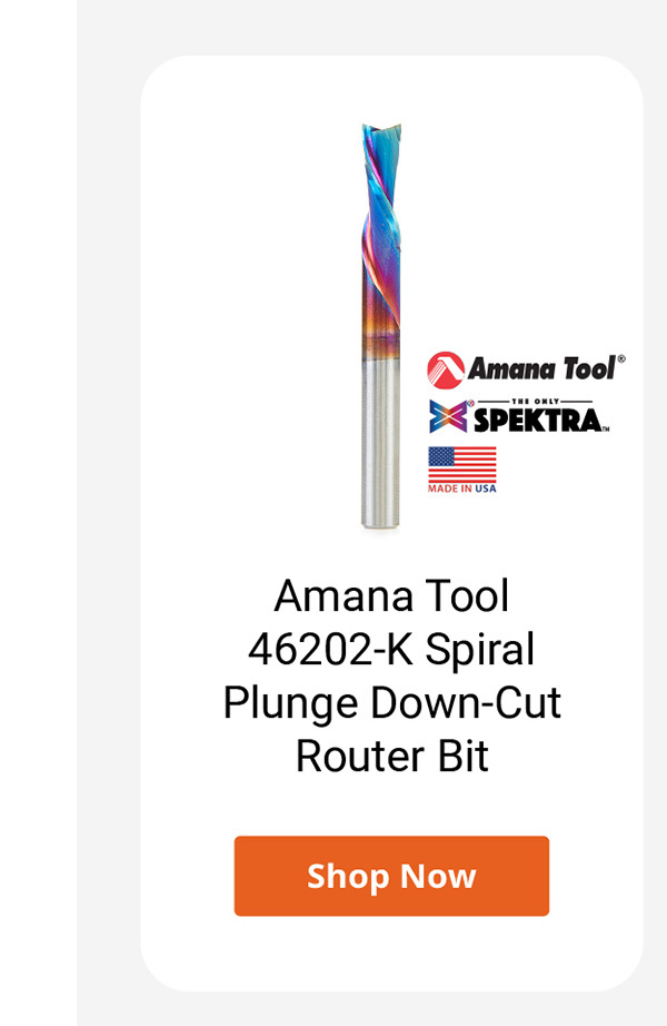 Amana Tool 46202-K Spiral Plunge Down-Cut Router Bit
